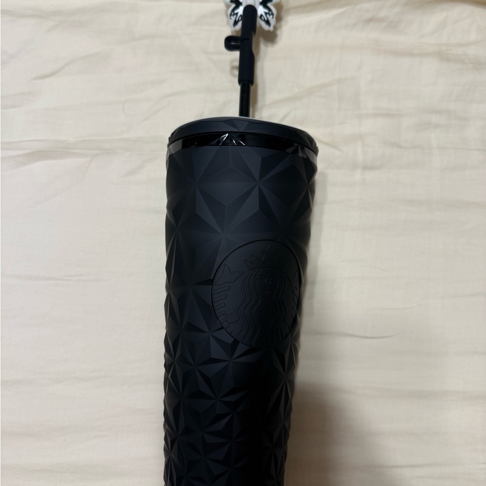 Starbucks Black and White Butterfly Straw Topper
